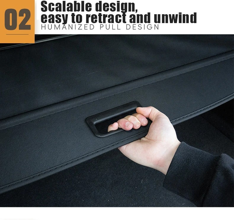 Retractable Rear Trunk Cargo Cover Shade Shield for Chery JAECOO 7 J7