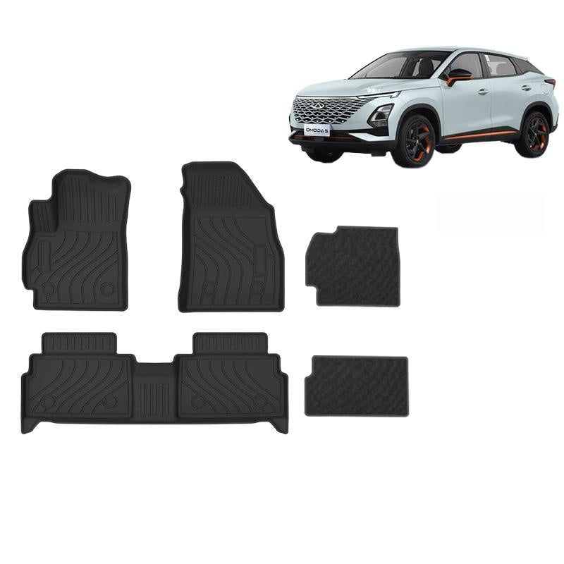 Premium TPE Double-Layer Car Floor Mats & Trunk Pad for Chery OMODA 5