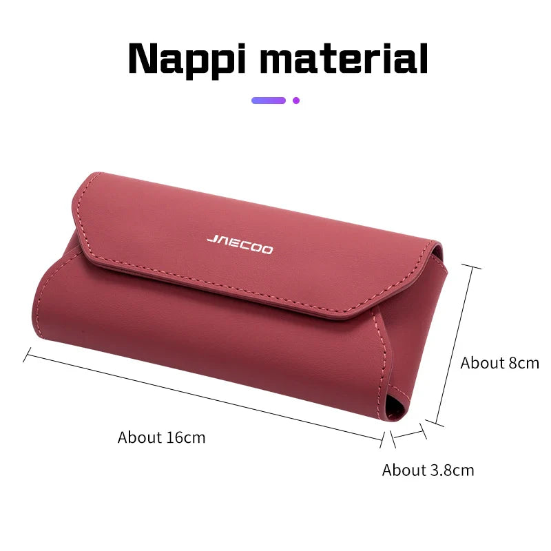 Leather Car Glasses Case Portable For Chery Jaecoo J7 J8