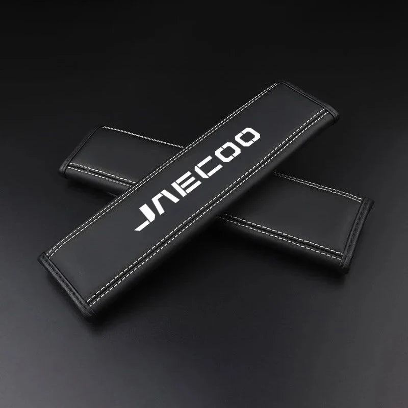 2Pcs Leather Car Seat Belt Protection Shoulder Pad Covers For Chery Jaecoo J7 J8