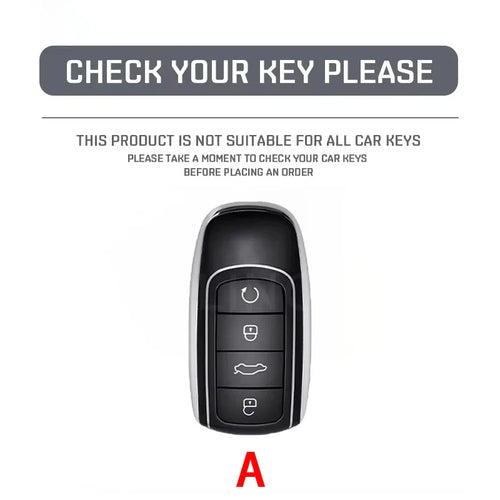 4 Buttons Leather Car Key Case Shell Fob Cover  For Chery Omoda 5 C5