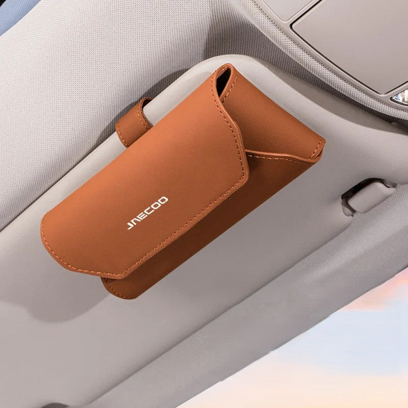 Leather Car Glasses Case Portable For Chery Jaecoo J7 J8