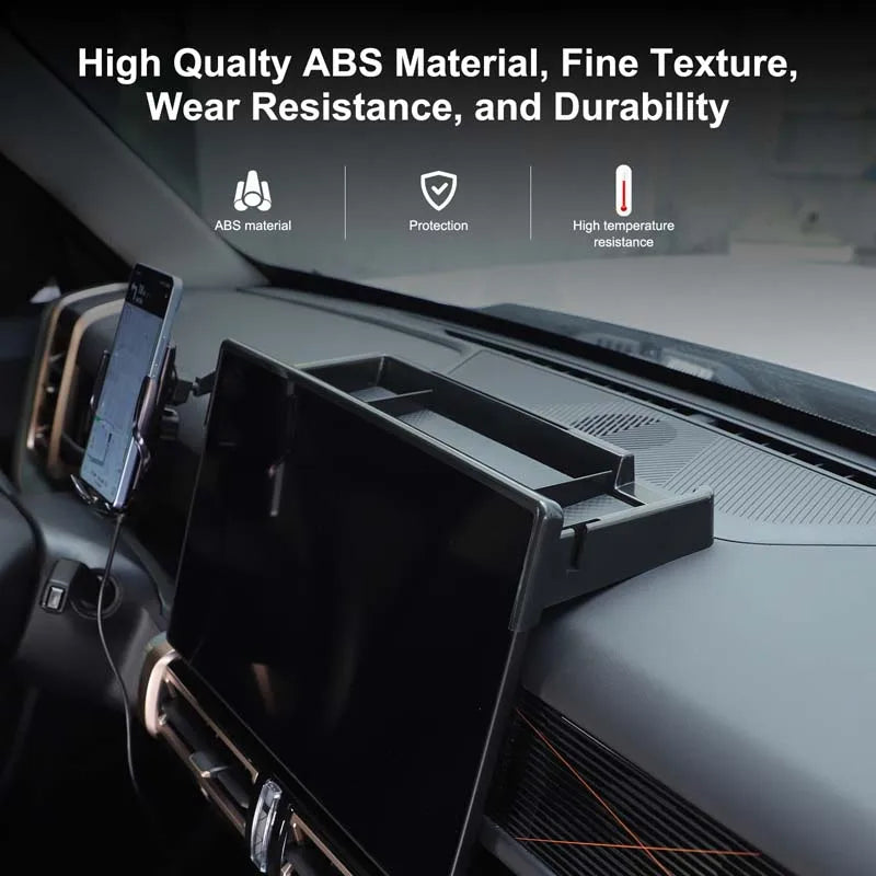 Chery iCAR 03 Jaecoo 6 J6 Caja de almacenamiento trasera para la pantalla de navegación central del coche con soporte para teléfono