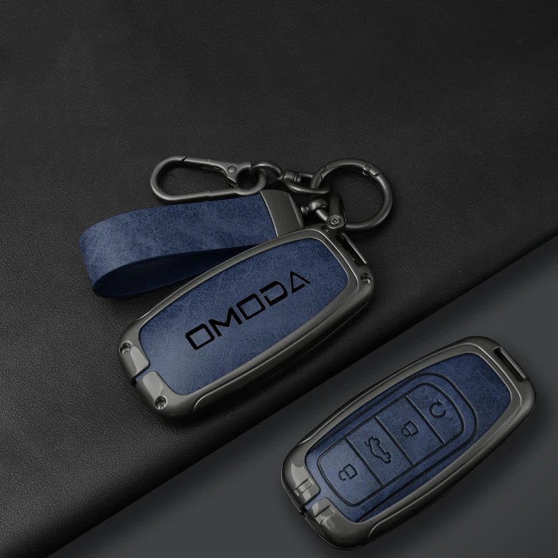 Leather Car Key Case Cover for Chery Omoda C5 E5 C9 Omoda 5 9 EV PHEV