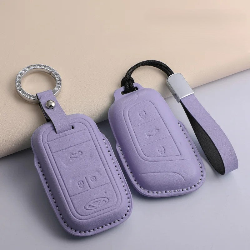 For Chery PU Car Keychain Shell Holder