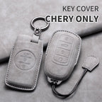 Leather Car Key Cover Case Shell Protector For Chery Jaecoo 7 J7 J8