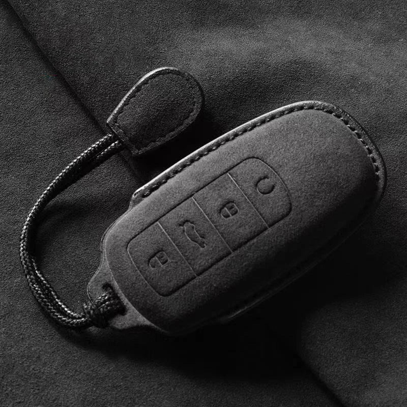 4 Buttons Leather Car Key Case Shell Fob Cover  For Chery Omoda 5 C5