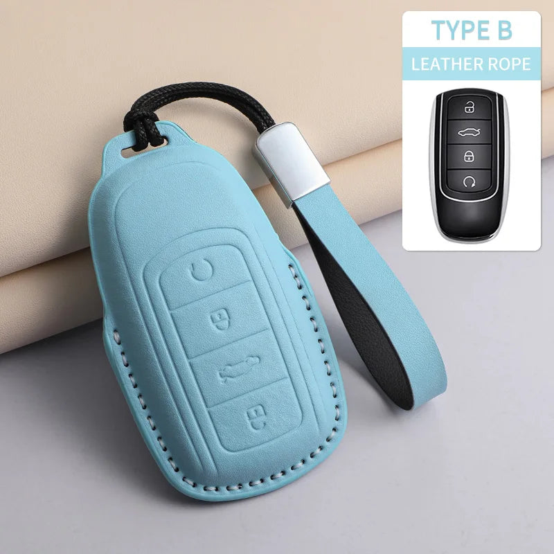 For Chery PU Car Keychain Shell Holder