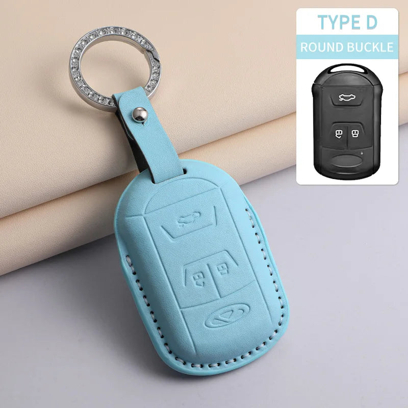For Chery PU Car Keychain Shell Holder
