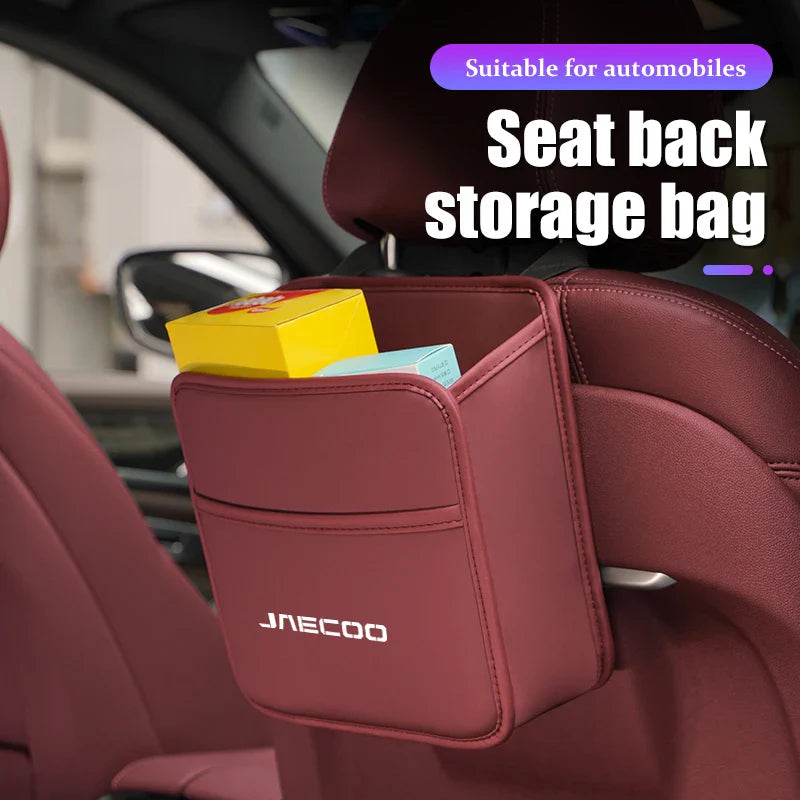 Chery Jaecoo J7 J8 J5 6 Bolsa de Almacenamiento de Cuero para Asientos de Coche