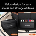 Caja de almacenamiento plegable para maletero de cuero de carbono para JAECOO OMODA J7 J8 J5 J9