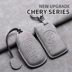 Leather Car Key Cover Case Shell Protector For Chery Jaecoo 7 J7 J8