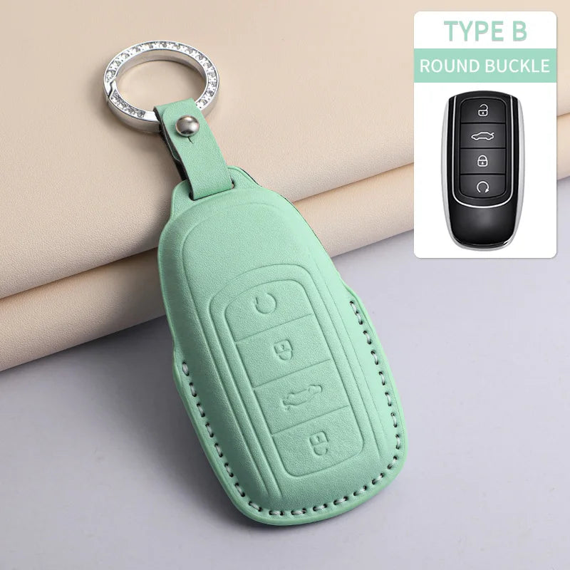 For Chery PU Car Keychain Shell Holder