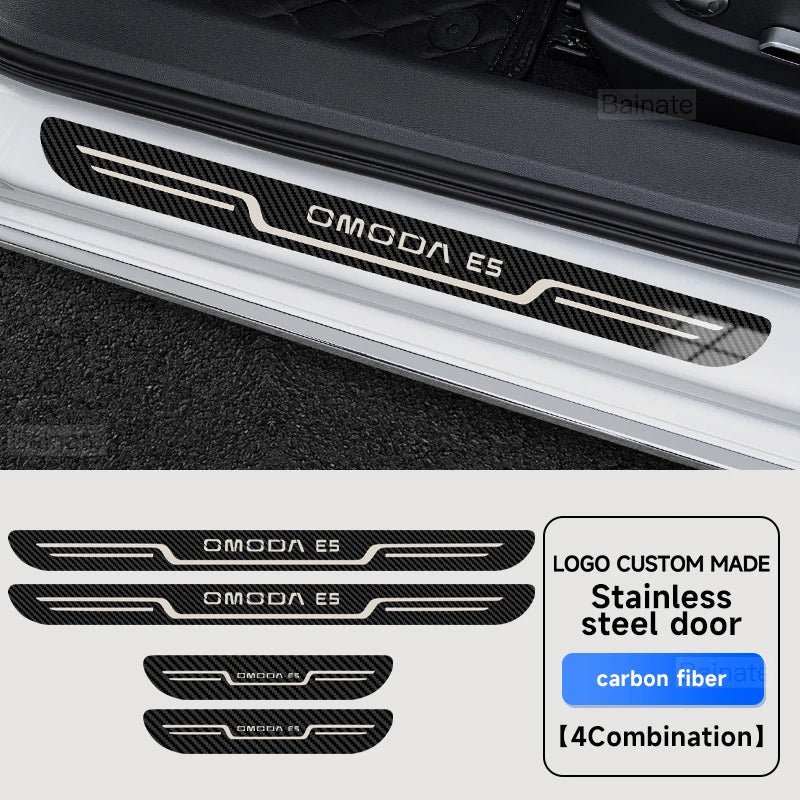 Sticker Door Sill Scuff Plate Guard For Chery Omoda C5 5 E5