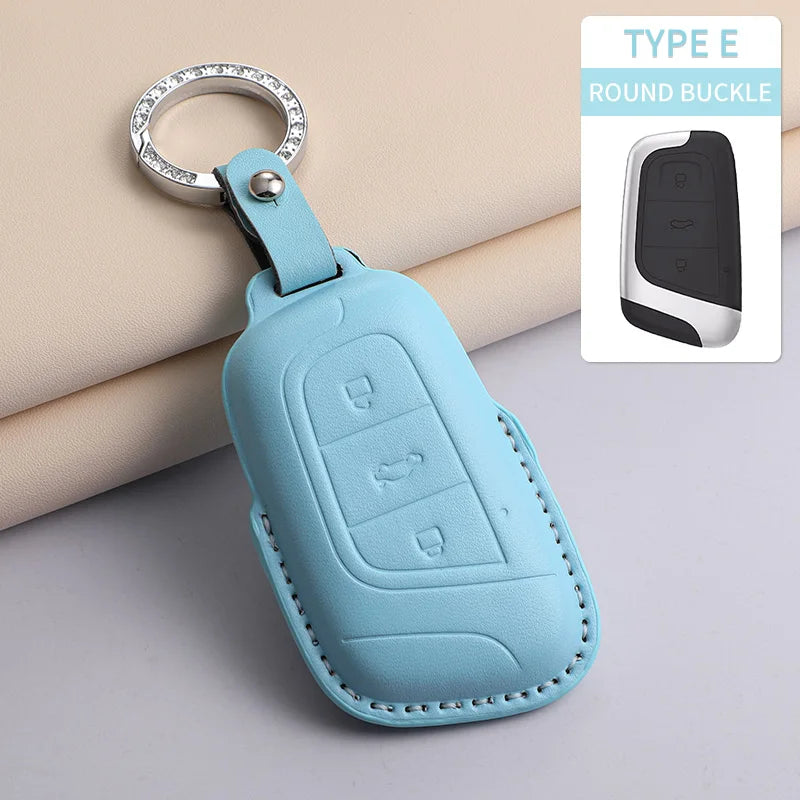For Chery PU Car Keychain Shell Holder