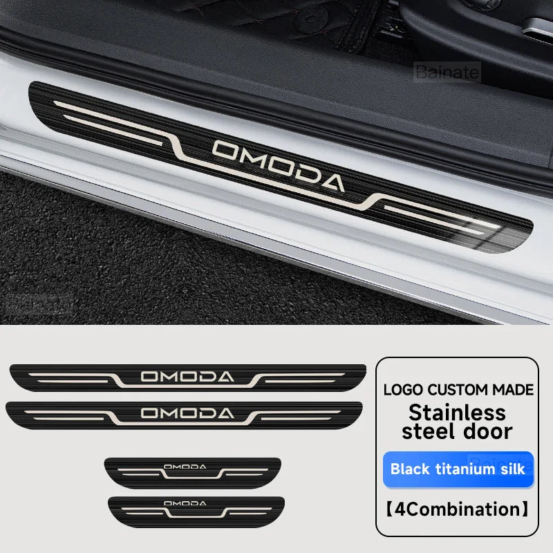 Sticker Door Sill Scuff Plate Guard For Chery Omoda C5 5 E5