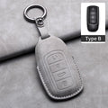 Leather Car Key Cover Case Shell Protector For Chery Jaecoo 7 J7 J8