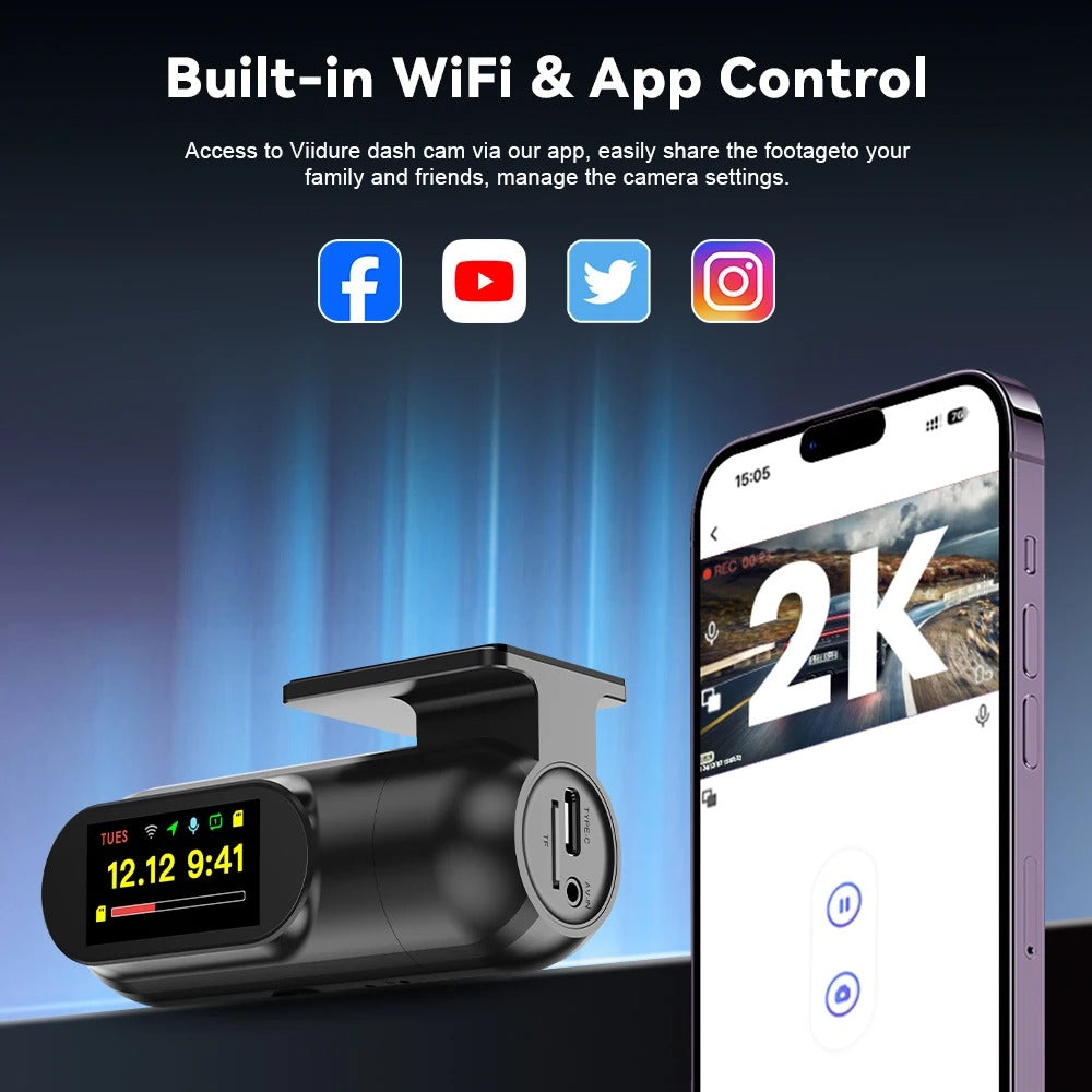 2.5K Front Dash Cam for Car - EVUPUP For Leapmotor