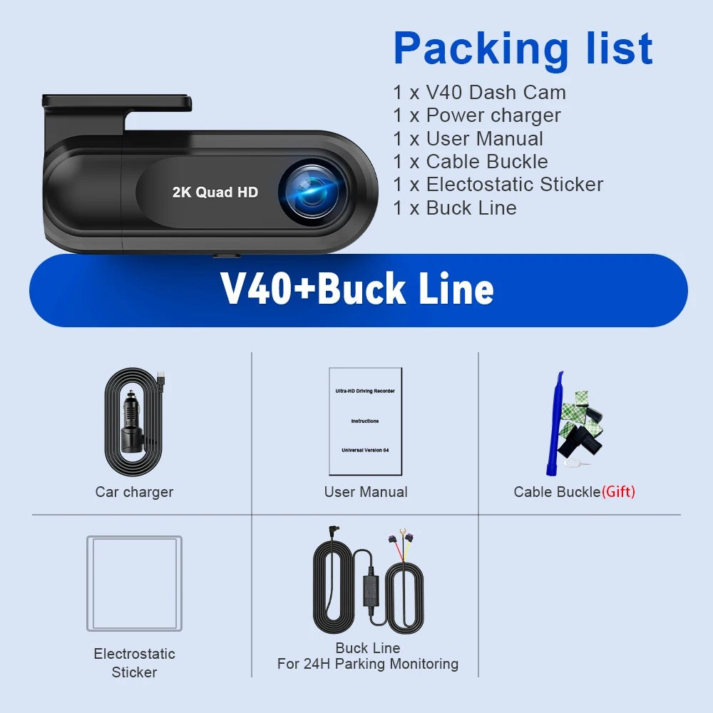 2.5K Front Dash Cam for Car - EVUPUP For Leapmotor